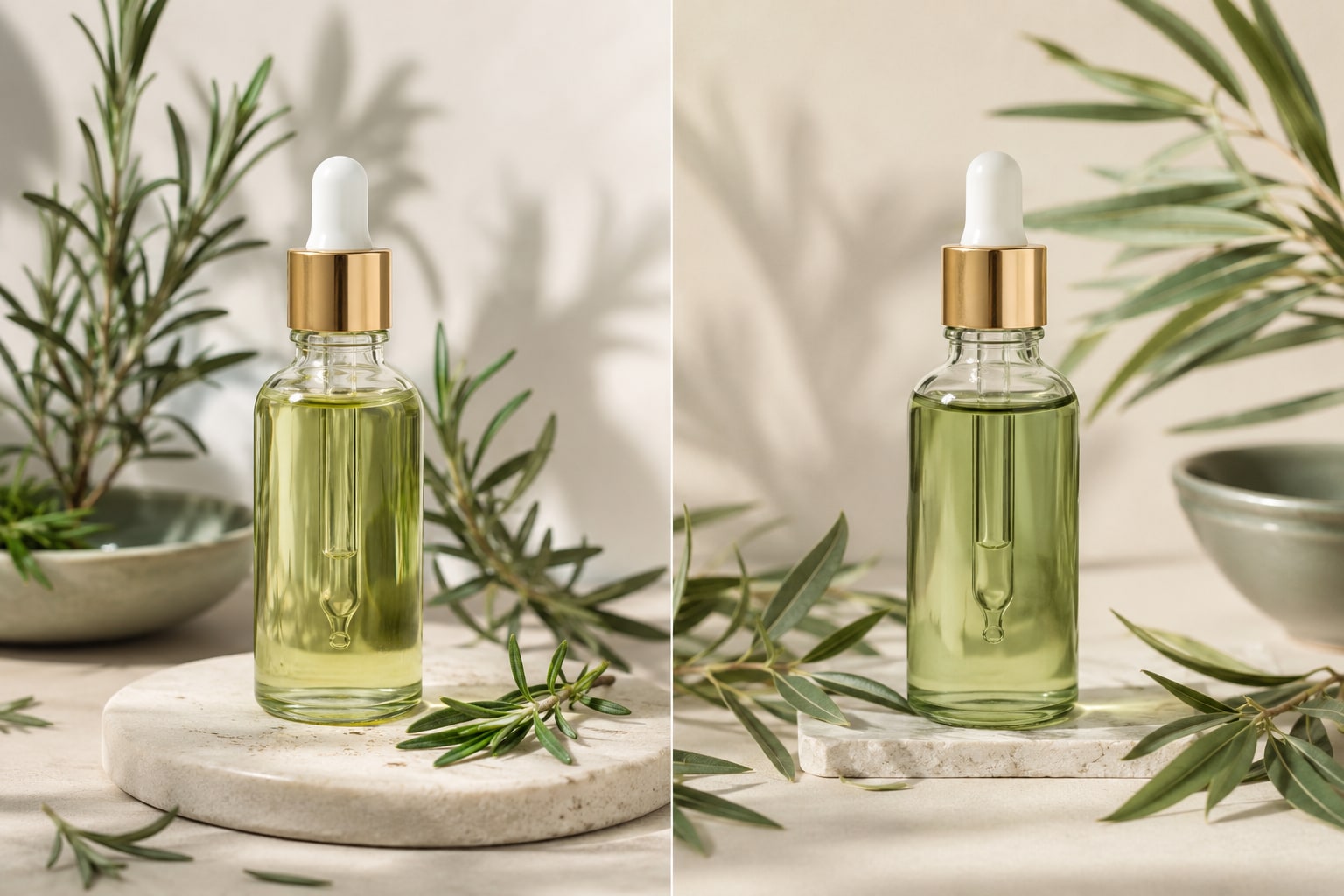 Rosemary Oil vs Tea Tree Oil